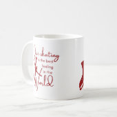 Mug de patinage sur glace Meilleur étincelle rouge (Devant gauche)