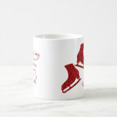 Mug de patinage sur glace Meilleur étincelle rouge (Centre)