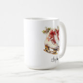 Mug de patinage sur glace personnalisée Nom person (Devant droit)