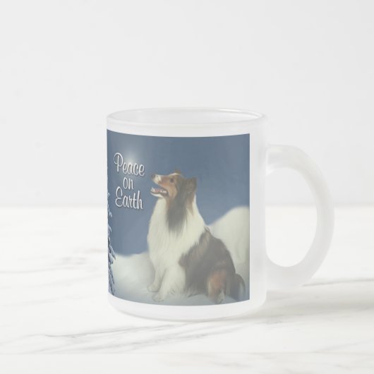 Mug de Peace Sheltie (Droit)