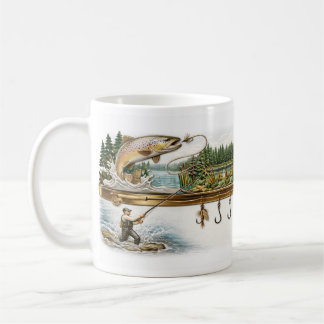 Mug de pêche personnalisé, Cadeau pour pêcheur, Am