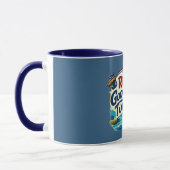 Mug de pêche Reel Good Time Navy (Gauche)