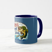 Mug de pêche Reel Good Time Navy (Devant droit)
