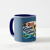 Mug de pêche Reel Good Time Navy (Devant gauche)