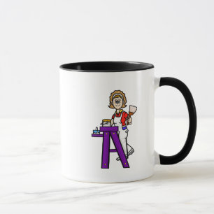Mug de peintre professionnelle féminine