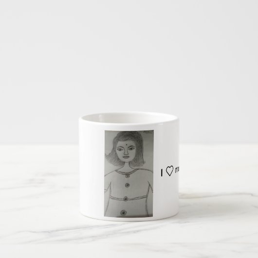 Mug de peinture de fille (Devant)