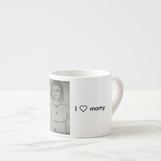 Mug de peinture de fille (Devant droit)