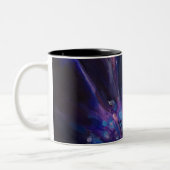 Mug de peinture florale violette Feuille (Gauche)