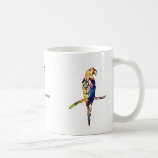 Mug de perroquet coloré (Droite)