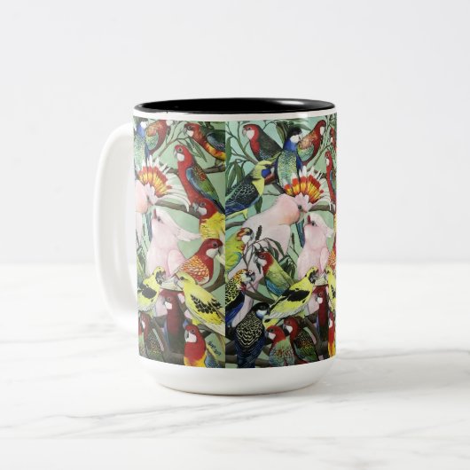Mug de perroquets australiens (Devant gauche)