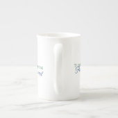 Mug de perroquets turquoise vintage (Dos)