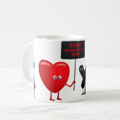 Mug de personnages de la Saint-Valentin mignons - (Devant gauche)