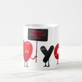 Mug de personnages de la Saint-Valentin mignons - (Centre)