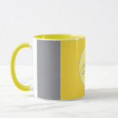 Mug De Personnaliser Jaune Clair Et Gris Doux (Gauche)