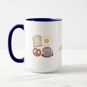 Mug de petit-déjeuner matins lents et cosy