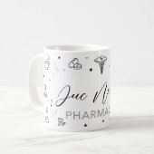 Mug de pharmacien personnalisé | Écriture élégante (Devant gauche)