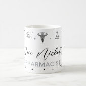 Mug de pharmacien personnalisé | Écriture élégante (Centre)