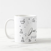Mug de pharmacien personnalisé | Écriture élégante (Gauche)