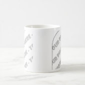 Mug de photos des courbes blanches - Créez vos pro (Centre)