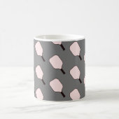 Mug de pickleball rose et gris (Centre)