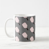 Mug de pickleball rose et gris (Gauche)