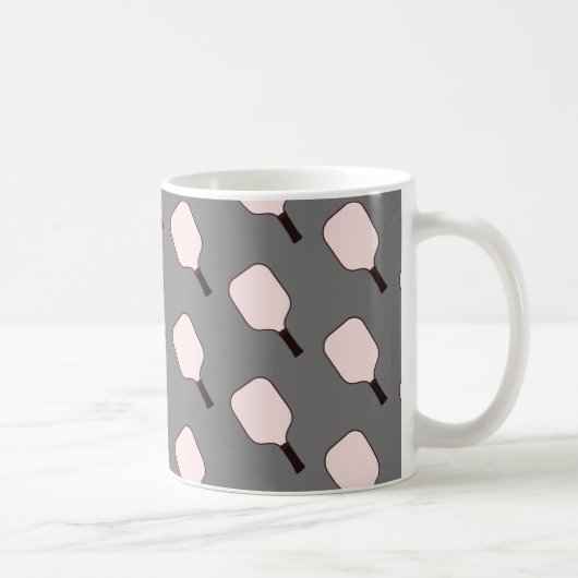Mug de pickleball rose et gris (Droite)