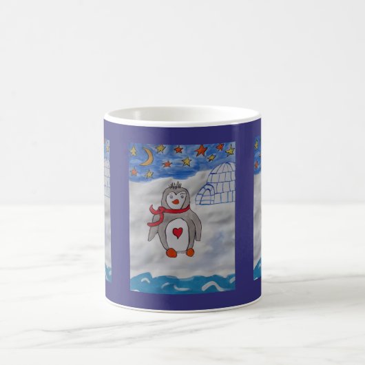 Mug de pingouin à neige d'hiver (Centre)