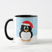 Mug de pingouin de Noël (Gauche)