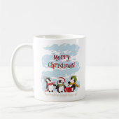 Mug de pingouins de Noël (Gauche)