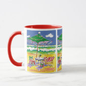 Mug de plage de vacances (Gauche)