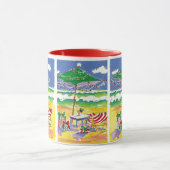 Mug de plage de vacances (Centre)