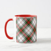 Mug ~ de plaid de Noël personnalisé (Gauche)