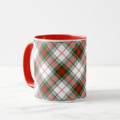 Mug ~ de plaid de Noël personnalisé (Devant gauche)