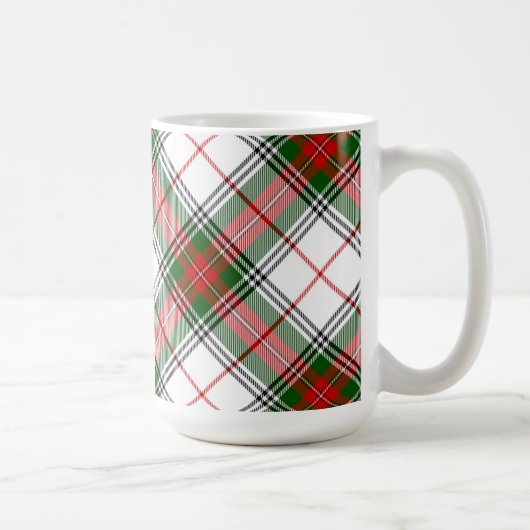 Mug ~ de plaid de Noël personnalisé (Droite)