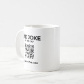Mug de plaisanterie papa QR - Blanc (Devant gauche)