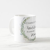 Mug de planification de mariage personnalisable    (Devant gauche)