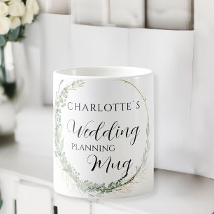 Mug de planification de mariage personnalisable   