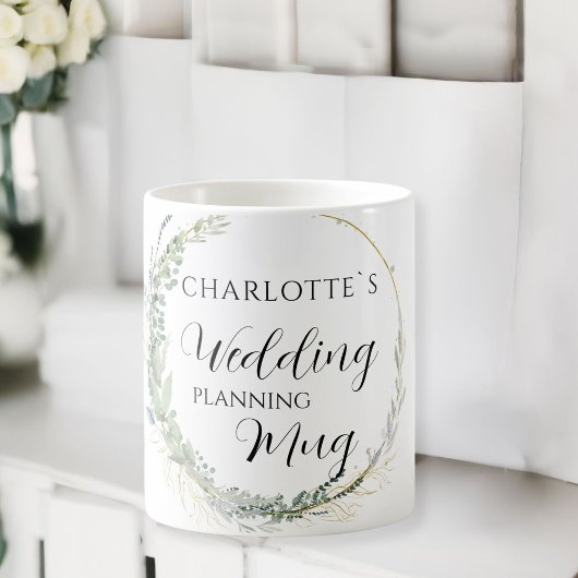 Mug de planification de mariage personnalisable   