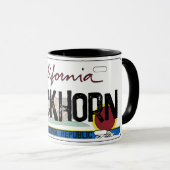 Mug de plaque d'immatriculation drapeau Buckhorn C (Devant droit)