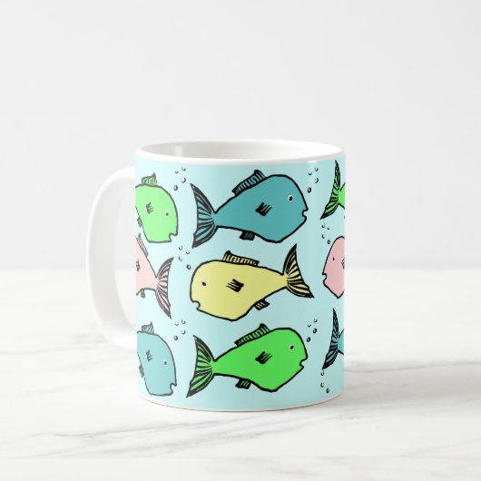 Mug de poisson coloré (Devant gauche)