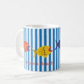 Mug de poisson coloré personnalisé (Devant gauche)