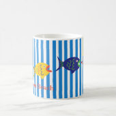 Mug de poisson coloré personnalisé (Centre)