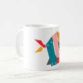 Mug de poisson mécanique géométrique (Devant gauche)