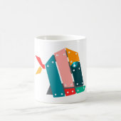 Mug de poisson mécanique géométrique (Centre)