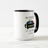 Mug de policier retraité customisé (Devant droit)