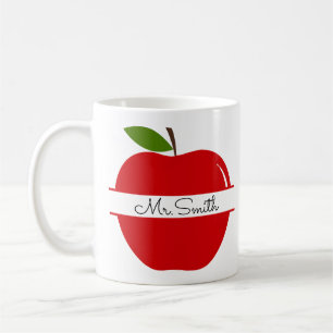 Mug de pomme enseignant - Pomme rouge classique