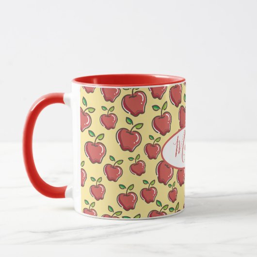 Mug de pomme rouge frais (Gauche)