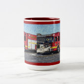 Mug de pompier rouge pour pompier (Centre)