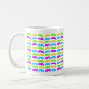 Mug de porcs multicolores