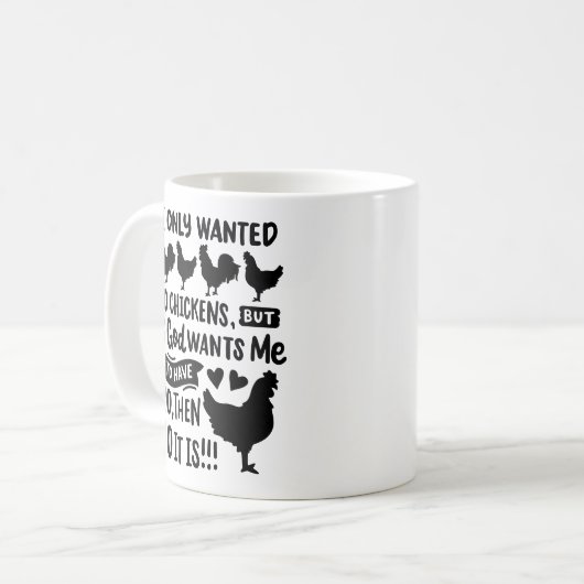 Mug de poulet amusant (Devant gauche)